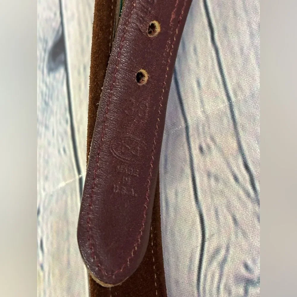 Trafalgar Cortina Chestnut Leather Gold Buckle Formal Casual Classic Belt 38
